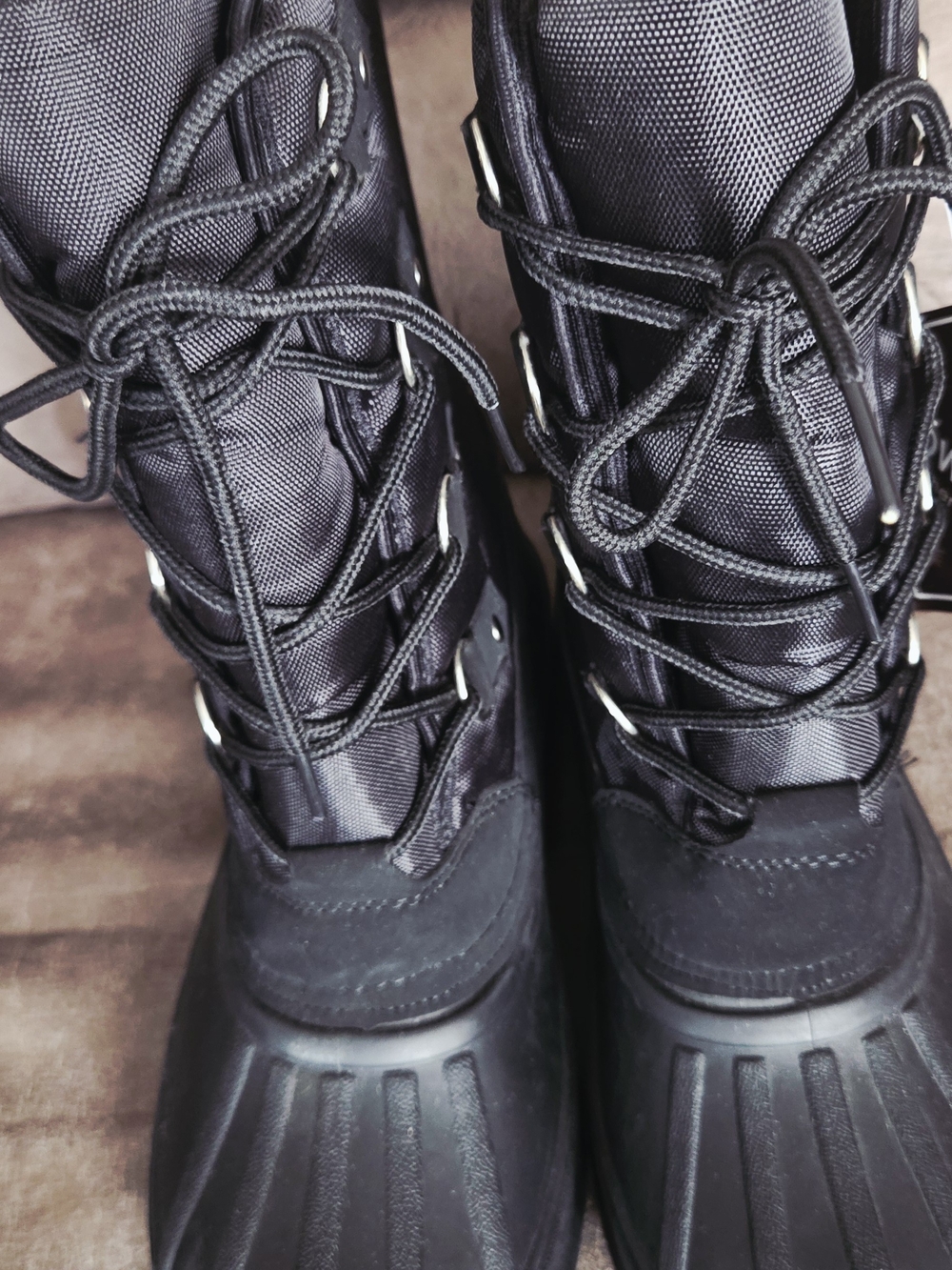 Kids Black Waterproof Snow & Rain Boots